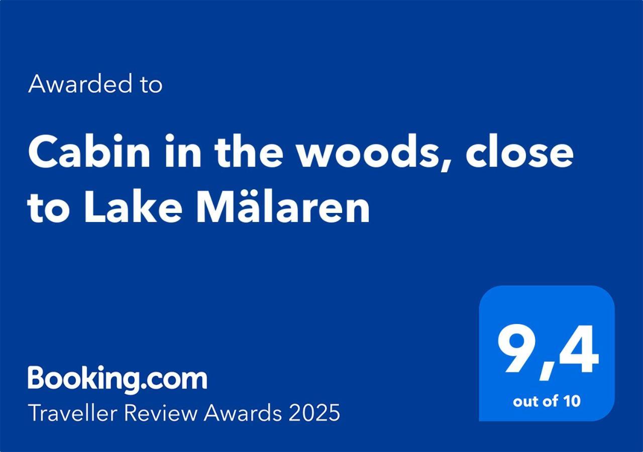 Cabin In The Woods, Close To Lake Maelaren Εσκιλστούνα Εξωτερικό φωτογραφία